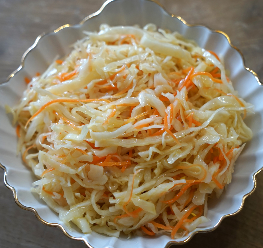 Капуста, маринованная с горчицей